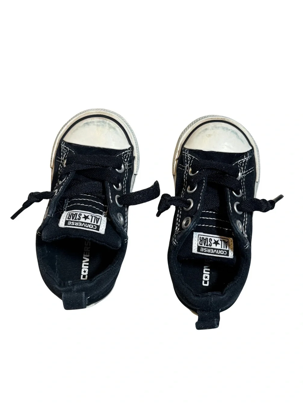 Converse Chuck Taylor All Star Infant Size 7 Black Low Top Sneakers 726090F